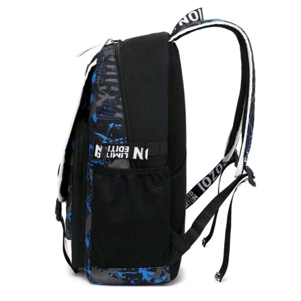 Men's Luminous Spine & Pressure Relief Backpack W/ USB Charging Interface + Hub